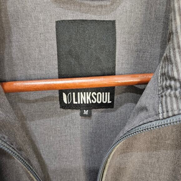 Linksoul Jacket Golf Windbreaker Full Zip Long Sleeve Size Medium - Picture 4 of 7